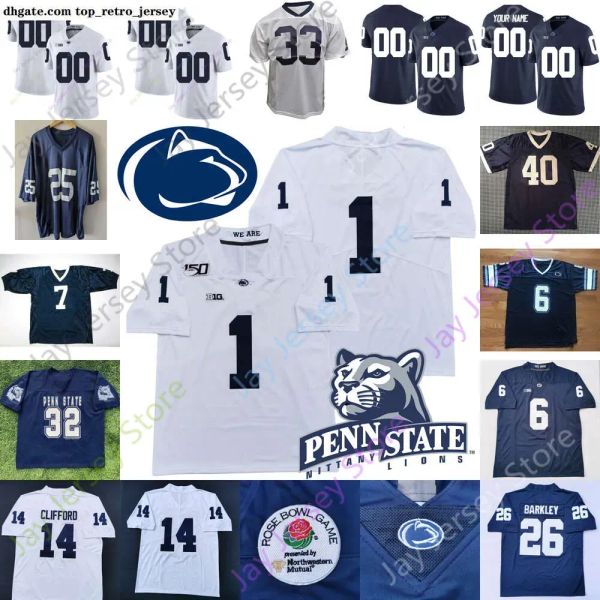 PSU Penn State Football Jersey NCAA College Jesse James Jack Crawford Daquan Jones Cameron Wake Miles Sanders Shareef Miller Windsor Harris 77