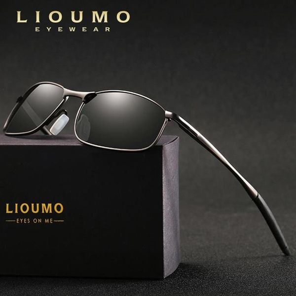LIOUMO Brand Design New Aviation Occhiali da sole maschili Occhiali polarizzati Uomo Donna Occhiali da sole HD Occhiali da guida a specchio 200V