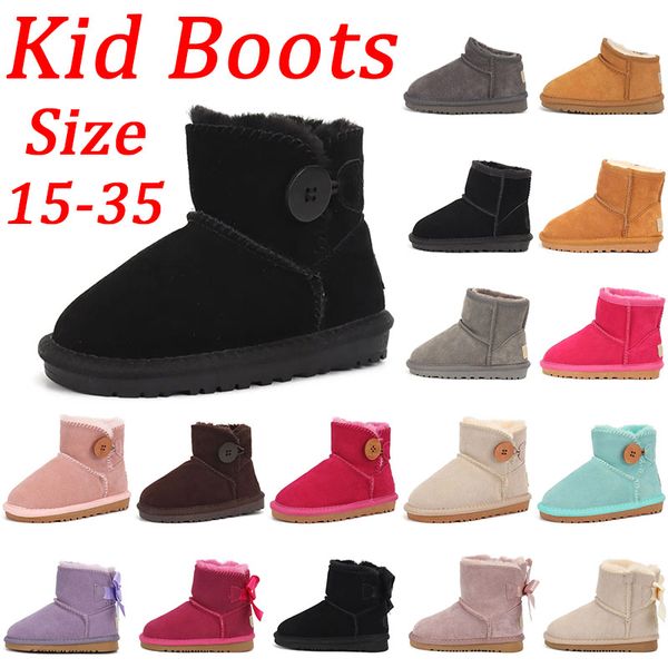 Australia uggsboot tasman con logo ug Arrivo Bambini Stivali Stivaletti Kid Snow Boot Designer Scarpe per bambini Inverno Neonati maschi Ragazze Piatto uggskid uggssy Ultra Mini Boot