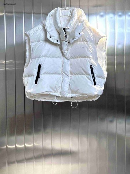 Mulheres de luxo colete roupas de grife para mulheres inverno para baixo jaquetas moda carta impressão com capuz menina jaqueta senhoras zíper casaco dez 16 11