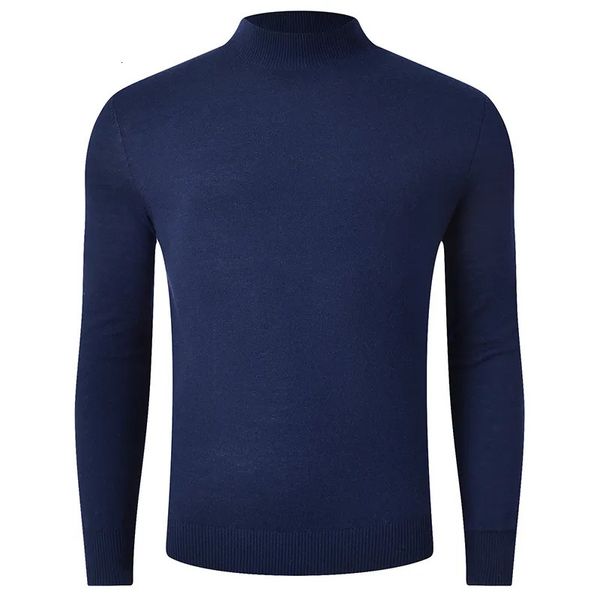 Maglioni da uomo maglia fine 100% lana merino DXL maglione dolcevita grande e alto intimo maglietta calda inverno uomo vestiti spessi 231216