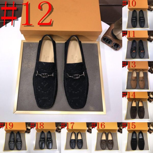 40 Model Designer Men Manny Modans Sapatos Italianos Marca de luxo Mocasine