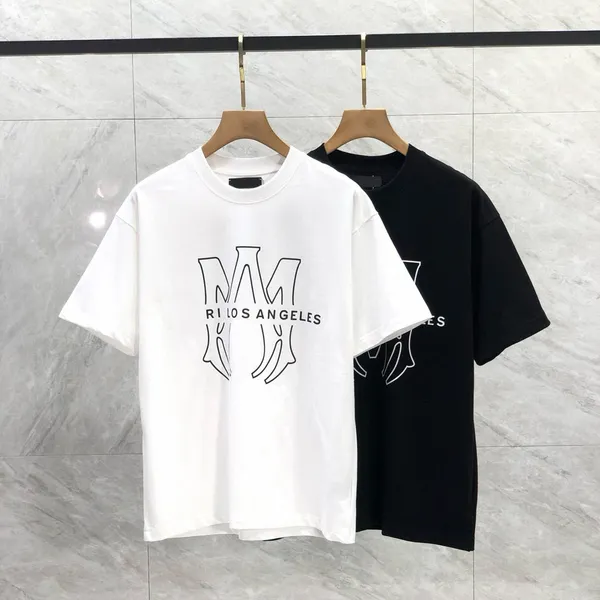 T-shirts pour hommes Polos T-shirts Col rond brodé et imprimé style polaire vêtements d'été avec street pur coton 13qd