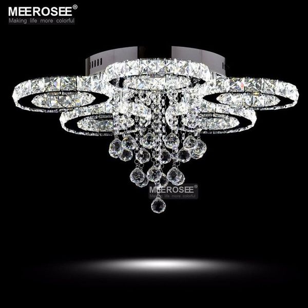 Lustres de cristal modernos luz diamante led lâmpadas teto para jantar sala estar anel círculo lustres lamparas de techo casa indoo216x