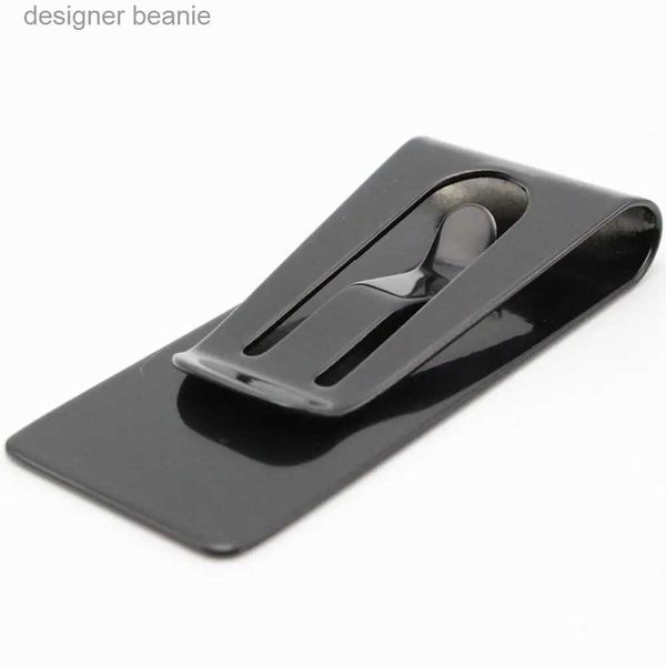 Clip di denaro Black Clip Black MENS Uomo in acciaio inossidabile Porta in contanti in contanti Mini Mini Bill Bill Clamp Slim ID Carta di credito Credito 2023L231216