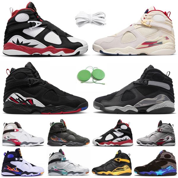 Jumpman 8 Scarpe da basket da uomo 8s Designer Sneaker Sail Winterized Gunsmoke Playoff Aqua Paprika Taxi Three Peat Raid South Beach Scarpe da ginnastica da uomo Scarpe da ginnastica sportive