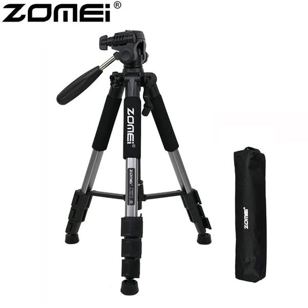 Sahipler Zomei Q111 Profesyonel Taşınabilir Seyahat Alüminyum Kamera Tripod Pan Kafası SLR DSLR Dijital Kamera Üç Renk