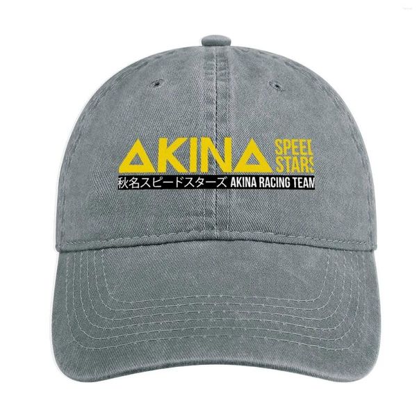 Top Caps Akina Speed ​​Stars Gunma Team Classic T-Shirt Kovboy Şapka Plaj Çantası UV Koruma Güneş Erkek Erkek Kadınlar