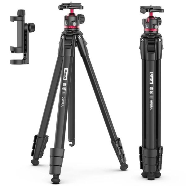 Suportes VIJIM Ulanzi OMBRA 1.5M Tripé de câmera para DSLR Tripé de viagem portátil com cabeça esférica ajustável de 360 ° Liberação rápida 8KG Maxload