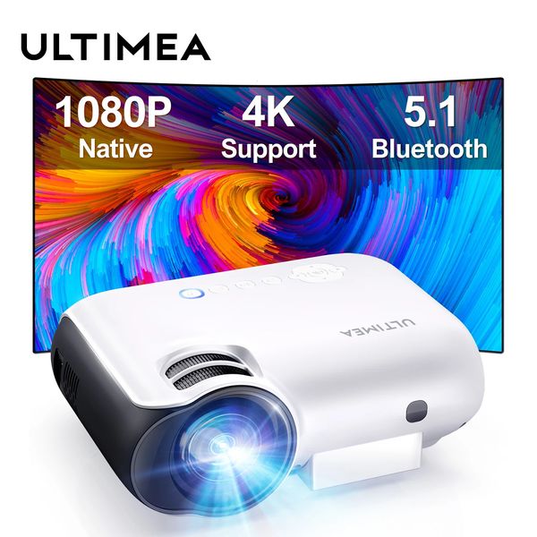Proiettori ULTIMEA Proiettore portatile Mini Smart Real 1080P Full HD Proiettore di film 4K Supporto Home Theater Bluetooth 231215