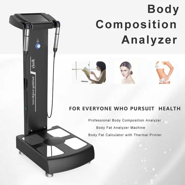 2024 Nuevo modelo GS6.5 Medida de composición corporal de impedancia bioeléctrica negra 2 Impresora Analizador de salud de grasa para índice corporal múltiple