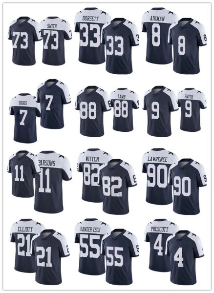 Maglia Calcio Dallas''cowboys''men''''women Youth Trevon Diggs Prescott Elliott Jaylon Smith Ceedee Lamb Micah Parsons Demarcus Lawrenc