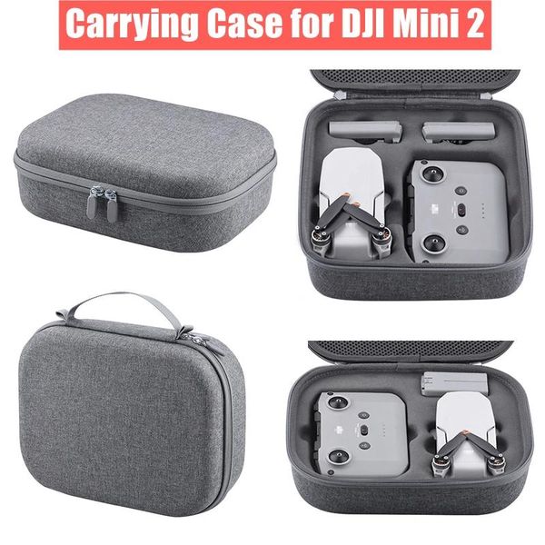 Bolsa de armazenamento de acessórios Caixa de transporte para DJI Mini 2 Remote Controller Bateria Drone Bolsa de nylon Bolsa portátil Caixa de transporte de drones ao ar livre