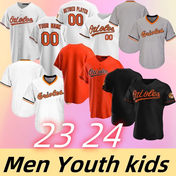 23/24 All-Star City Homens Mulheres Juventude Baltimores Oriole 12 Adam Frazier 2 Gunnar Henderson 3 Jorge Mateo 32 Ryan O'Hearn Camisa de beisebol