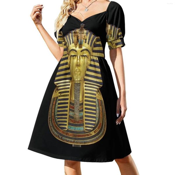 Abiti casual King Tut Mask Abito senza maniche da sera da donna da donna 2023