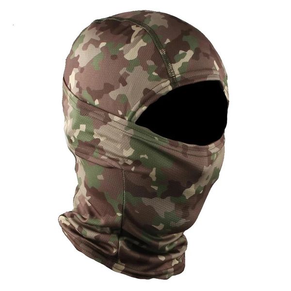 Cappellini da ciclismo Maschere Passamontagna tattico mimetico Maschera militare Maschera da ciclismo all'aperto Visiera ad asciugatura rapida Visiera militare Moto Maschera da teschio Casco da caccia Cap 231216