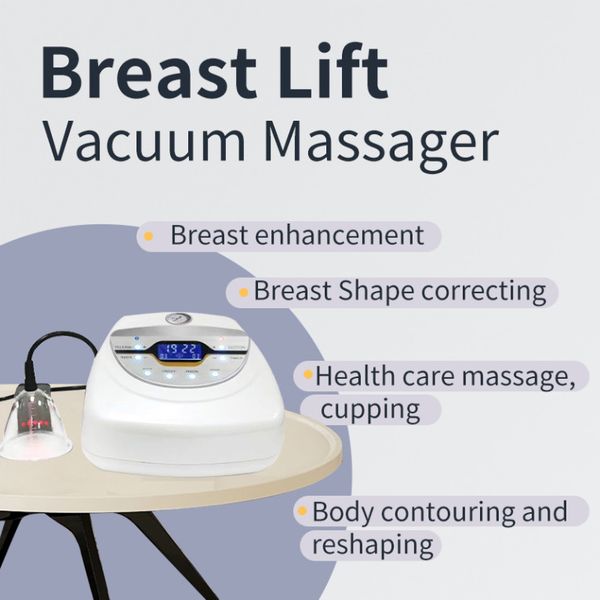 Máquina de emagrecimento instrumento de realce de mama elétrica vibratória vácuo mamilo quadril massagem terapia de vácuo beleza máquina ampliação bomba l