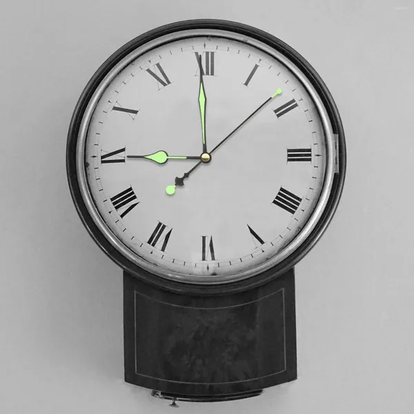 Relógios acessórios 10 conjuntos de relógio de parede relógio de mão mãos brilham no escuro ponteiro em massa peças de reposição kit de plástico diy para reparo