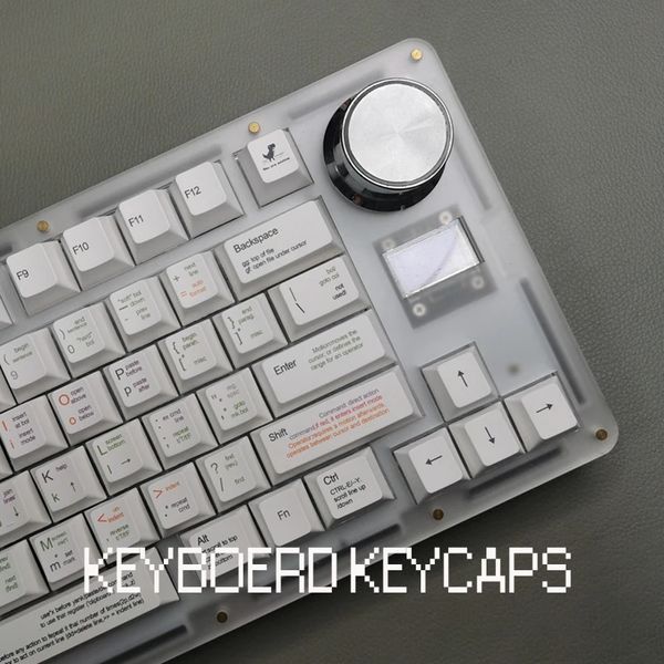 Teclados Programador Tema Keycap Cherry Profile Personalizado PBT 131 Chaves Sublimação Keycaps para MX Teclado Mecânico Key Cap 231216