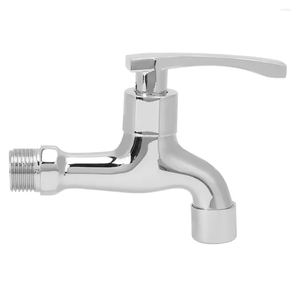 Rubinetti per lavandino del bagno Rubinetto per acqua Rubinetto per lavabo Valvola in ottone 3,5x4,3 pollici Lavatrice in lega di zinco G1/2 pollici per vasca da bagno da giardino