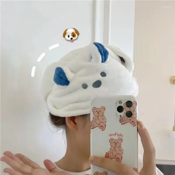 Handtuch 1pc Mikrofaser Haarwickel Ultra saugfähig schnell trocknend Turban weiche Handtücher für Frauen Cartoon Koala süß