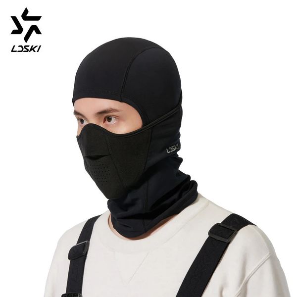 Ciclismo Caps Máscaras LDSKI Máscara de Esqui Homens Full Face Balaclava Cap Snow Gear Mulheres Neck Warmer Snowboard Respirável Seco Bandana Ciclismo Headscarf 231216