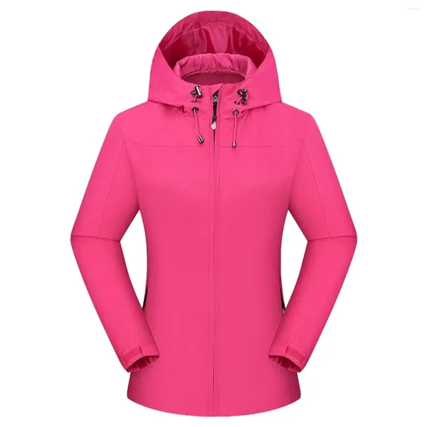 Damen Trenchcoats Damen Windjacke Jacken Frauen Winterjacke Sweatshirt Streifen Glänzend Mit Kapuze Lockerer Mantel Einfarbig Schlank Einlagig