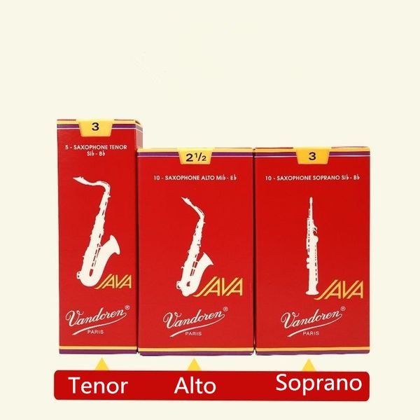 Original Vandoren Reed Alto Sopran Tenor Saxophon Reed Red box 2,0 # 2,5 # 3,0 # Sax Zubehör