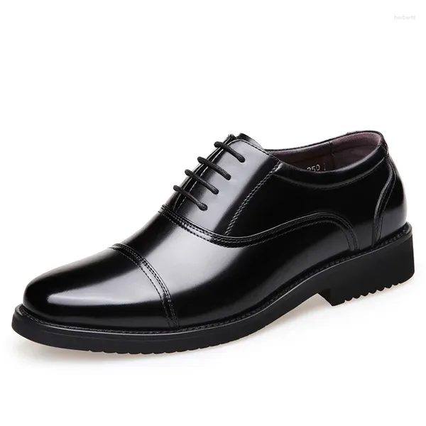 Scarpe eleganti da uomo in crosta di cuoio Suola in gomma Taglia EXTRA 48 Business Office Uomo Pelle Uomo Zapatos De Hombre