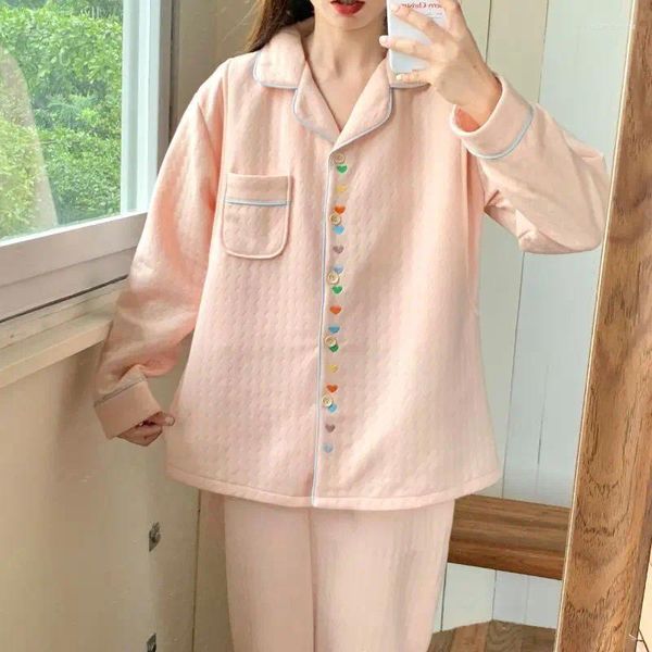 Mulheres sleepwear outono inverno ar algodão confinamento roupas mulheres pós-parto enfermagem puro pijama feminino casual grande tamanho homewear