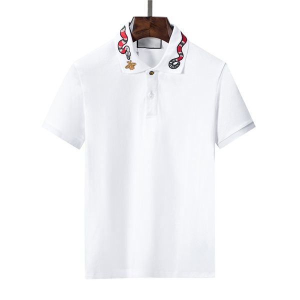 Вышивка Мужские Рубашки Поло Дизайнерские Поло Мужчины С Коротким Рукавом Италия Мода Повседневные Летние Футболки Поло