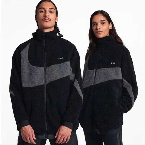 Jaquetas masculinas Designer Jaqueta Cordeiro Cashmere Casacos Grosso Estilo Mens Mulheres Windbreaker Casaco Inverno com Zíperes Carta Bordado Cardigan Outwears 3XL Mgvo