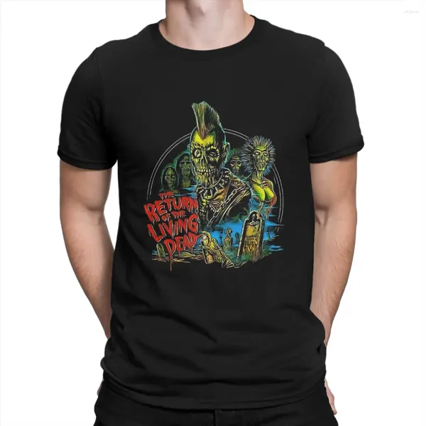 Camiseta masculina retorno dos mortos vivos tarman assustador horror engraçado camiseta manga curta em torno do pescoço algodão presente idéia topos