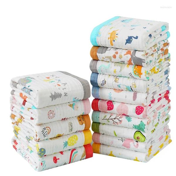 Coperte Estate Raffreddamento Asciugamano da bagno in puro cotone Coperta Trapunta Borns Consolatore Bambino a sei strati Accessori per neonati