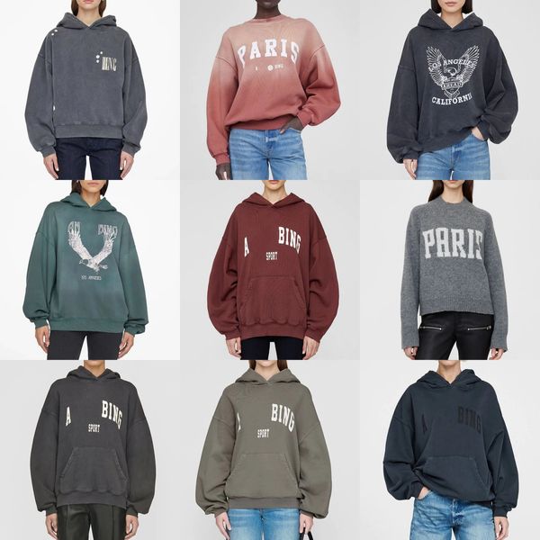 Kadın Tasarımcı Hoodies Harvey Polar kapüşonlu kazak kazak pamuk sweatshirt