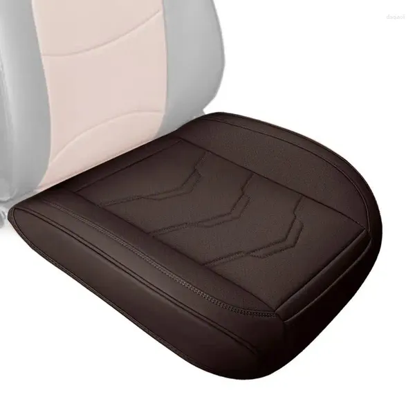 Fundas para asientos de coche, cubierta inferior envolvente, almohadillas de cojín de cuero delanteras para vehículos, accesorios universales de Interior de coche para carreras de SUV