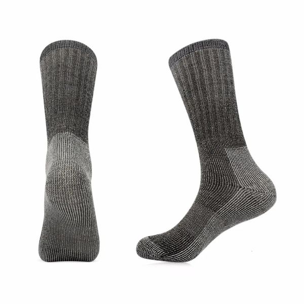 Sportsocken 6 Paare/Los Vihir Männer Gepolsterte Winter Dicke Merinowolle Crew Sport Skisocken Wandern Klettern Socken Radfahren Laufsocken 231216