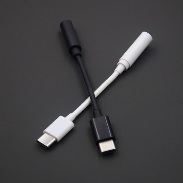 Adaptador de cabo usb c para fone de ouvido/fone de ouvido de 3.5mm, porta macho tipo c 3.1 para fone de ouvido de áudio estéreo fêmea de 3.5mm conexão aux