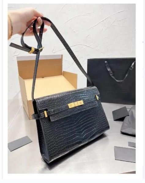 Donna designer di handbag maniglia top borsa con borse a traversa con cinturino in teratura semplice classica classica grazia grazia crocodile oro hardware borsetta di design di lusso
