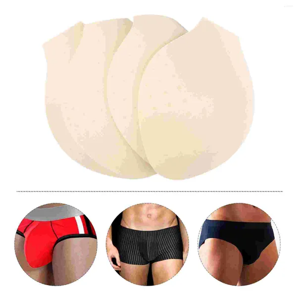 Cuecas 4 pcs Homens Bulge Aumentando 3D Masculino Pacote Enhancer Esponja Packer Ampliar Cup Briefs Acolchoados Agrandador de Penes