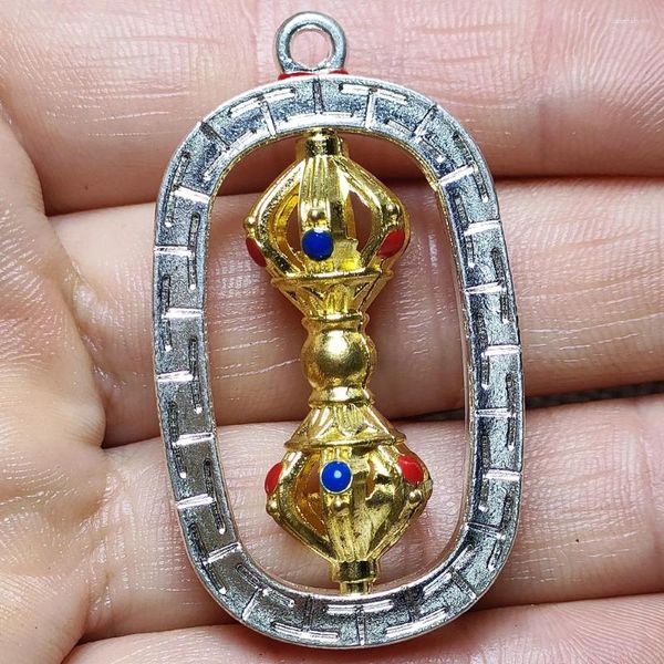 Ожерелья с подвесками в тибетском серебряном стиле, аксессуары, пестик, уничтожающий демонов, висит на талии в этническом стиле для мужчин и женщин