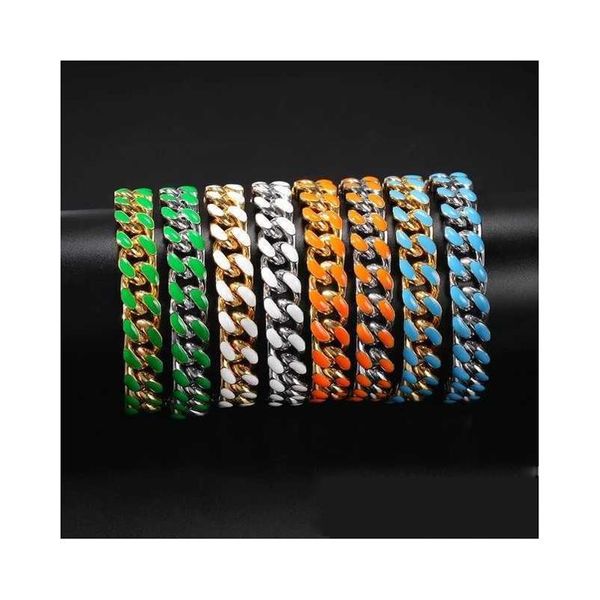 18K Altın Kaplama Bilmen Unisex Halkalar Boyut 25cm Baget 2 Stil Hakemler Punk Zincirleri Sevgililer Hediyeler Boyutu 9 10 11 inç Bagaj Zinciri Cazibe Tasarımcı Anklet Set Hediyesi