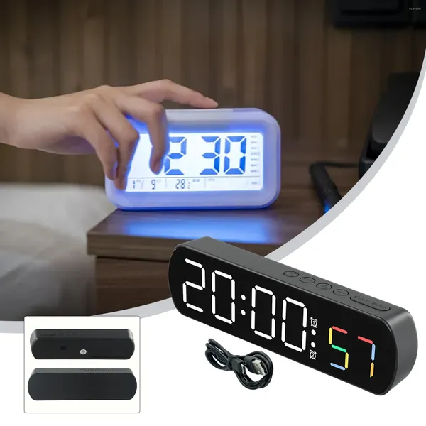 Duvar Saatleri Elektronik Saat Alarmı Yüksek Tanımlama LED Ekran Geri Sayım/Geri Sayım Biçim Dönüşümü