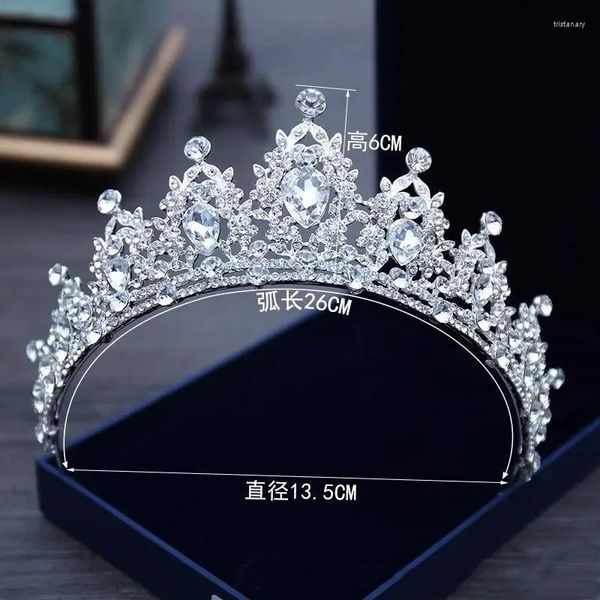 Haarspangen, funkelnde Bling-Kristall-Kopfbedeckungen, mit Strass verzierte Brautkronen-Design, Top-Sale-Kopf-Tiaras-Accessoires für die Braut