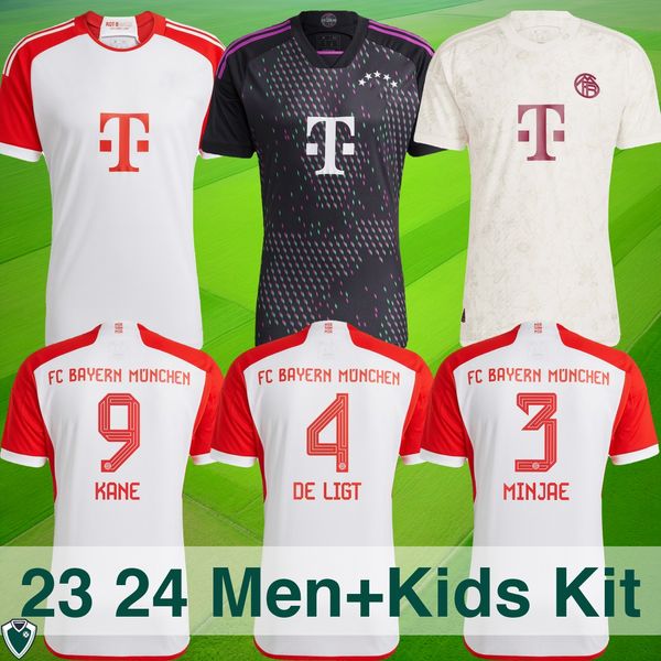 Camisa de futebol 23 24 de Munique, kit réplica da Baviera, clube de futebol da Baviera, camisa da Bundesliga alemã para homens (fãs e jogadores) e crianças
