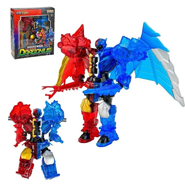 Игрушки-трансформеры Роботы Super Ten Mix X Change Tyrannus Mecha Transformation Robot Toy Фигурки Super 10 Free Combination Deformation Dinosaur Toy 231216