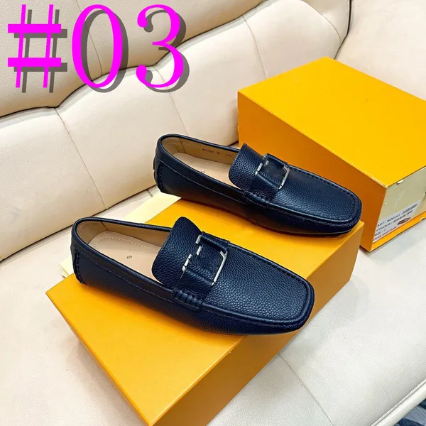 40MODELLO Vendita calda Scarpe da uomo di lusso in pelle Casual Comodi mocassini firmati Mocassini Scarpe di alta qualità Calzature da guida leggere maschili