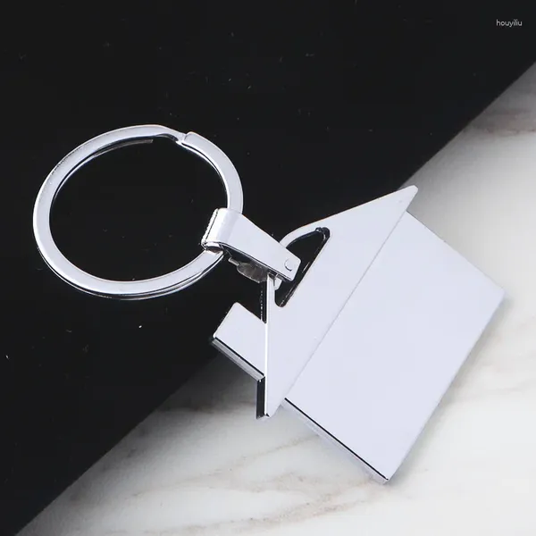 Chaveiros Chaveiros de casa em branco Chaveiros de metal para presentes de promoção Logotipo personalizado