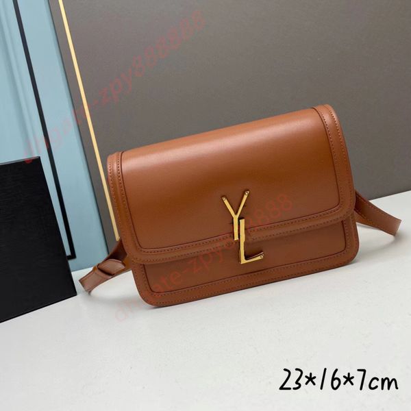 7A Bolsa de designer feminina bolsa de canal bolsa de ombro bolsa de couro genuíno de alta qualidade bolsa crossbody elegante palavra metal carta padrão bolsa de ombro - YS frete grátis