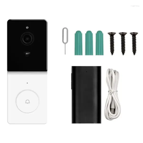 Дверные звонки Tuya Smart Wi-Fi, видеодомофон, камера с двусторонним аудиодомофоном, беспроводная дверная связь ночного видения, домашняя безопасность, простота в использовании
